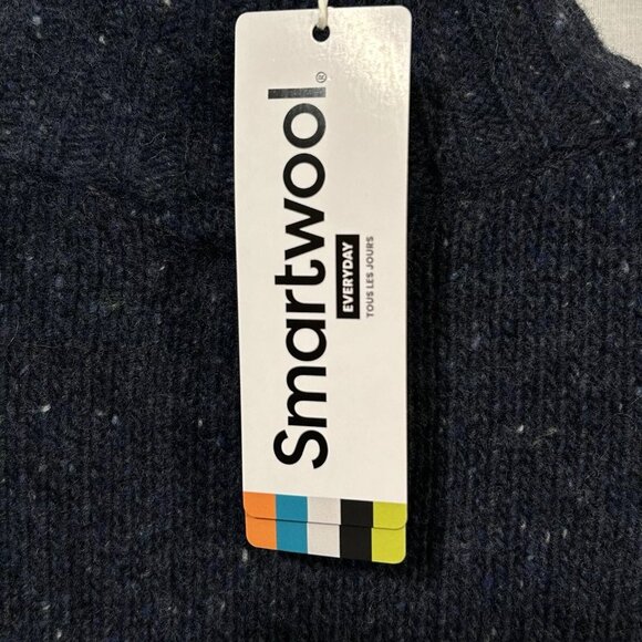 SmartWool Men's Heavy Henley Pull-over Sweater Size XXL Deep Navy Heather - Picture 7 of 12